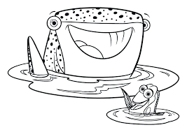 Download 148 coloring pages whale stock illustrations, vectors & clipart for free or amazingly low rates! Finding Dory The Regal Blue Tang Dory And The Whale Shark Destiny Greet