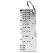 Us 1 96 15 Off Stainless Steel Sheet Wire Gauge Gage Plate Measurement Thickness Measuring Metal Soldering In Width Measuring Instruments From Tools