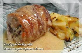 Gourmande Sans Gluten Escalope De Dinde Roulee Et Tian Courgette Et Pommes De Terre Dinde Recettes De Cuisine Escalopes De Dinde