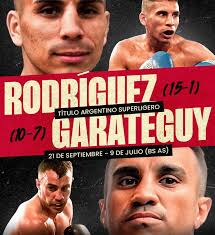 Franco Rodríguez ante Dimas Garateguy por título de Argentina