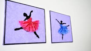 Try adding photo coasters to your home office. Ballerina Hanging Wall Decor Diy Handmade Paper Craft Home Decoration Ideas Art And Craft