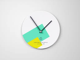 Free Circle Wall Clock Mockup Psd In 2020 Clock Wall Clock Mockup