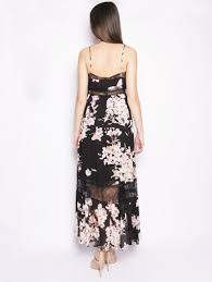 Scopri la sezione di abbigliamento da donna max mara: Twin Set Long Dress In Georgette Black Pink Tryme Shop