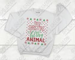 This holiday party sweater is available in your choice. Merry Christmas Ya Filthy Animal Svg Free This Is Including But Not