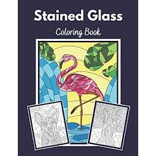 Birds and flowers coloring pages are a fun way for kids of all ages to develop creativity focus motor skills and color recognition. Buy Stained Glass Coloring Book Stained Glass Coloring Pages Featuring Flowers Birds Animals And More Paperback August 22 2020 Online In Turkey B08gg2rlj1