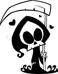 Check spelling or type a new query. Cartoon Grim Reaper With Scythe Stock Vector Colourbox