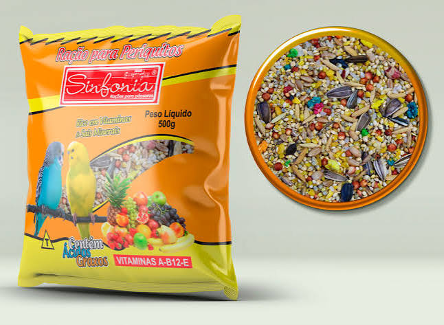 RACAO PARA PASSAROS - PERIQUITOS - 500G