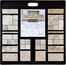 Beige yellow brown grey silver gold ivory. Tumbled Travertine Marketing Boards Picasso Scabos Anatolia Tile And Stone Picasso On Left Side As Subway Ti Backsplash Travertine Basement Remodeling