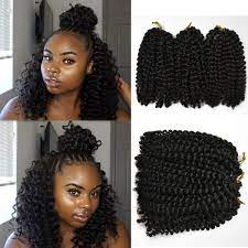 99 ($2.70/count) get it as soon as fri, jul 9. Amazon Com 6 Piece Flyteng 8 Inch Marlybob Kinky Curl Crochet Hair Extensions Black Color Crochet Braids Marlybob Crochet Hair Curly Weave Hair Synthetic Braiding Hair Beauty