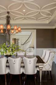 This dining room picks repeated leaf design for the wallpaper. 31 Coffered Ceiling Design Ideas Sebring Design Build