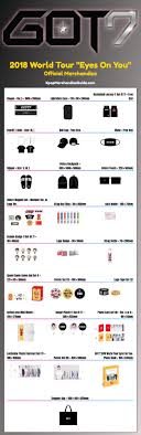 '2018 got7 world tour' will kick off in seoul on may 4. Got7 Merchandise