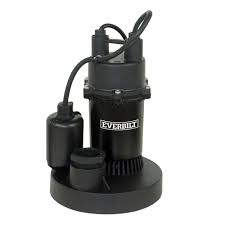 Everbilt 1 2 Hp Submersible Sump Pump With Tether Sba050bc The Home Depot Sump Pump Submersible Sump Pump Backup Sump Pump