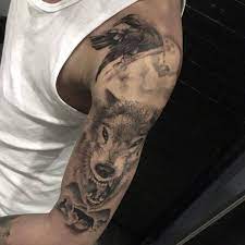 Check spelling or type a new query. Tattoo Crow And Wolf Upper Arm Ideas Tattoo Designs