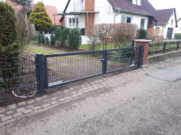 Toranlage Doppelstabmattenzaun Zaunbau Toranlagen Doppelstabmattenzaun