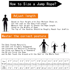 How to size a jump rope tip #2 Sports Fitness Jump Ropes Newsmada Com Fitness Training Ows 2 Pack Speed Jump Rope Suitable For Adults Children Boxing Adjustable Skipping Rope Cable Tangle Free With 2 Carrying Bags For Exercise