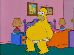 Resultado de imagen de Homer haciendo ejercicio
