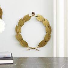 Design your everyday with laurel wreath posters you'll love. Antique Gold Laurel Metal Wreath