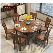 At target, find a folding card table that fits your space or something entirely different and unique. Karoissa60 Solid Wood Walnut Dining Table And Chair Combination Dining Room Furniture Folding Table Dining Tables Aliexpress