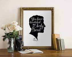 Printable Art Jane Austen Mr Darcy You Have Bewitched Me Body - Etsy