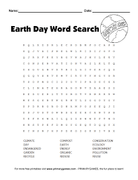 Take advantage of your kids' love for computer games and show them these free online word se. Earth Day Worksheets Earth Day Wordsearch Puzzle Free Online Games At Primarygames