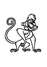 Aladdin coloring pages are a fun way for kids of all ages, adults to develop creativity, concentration, fine motor skills, and color recognition. Abu The Monkey Coloring Book Razukraski Com