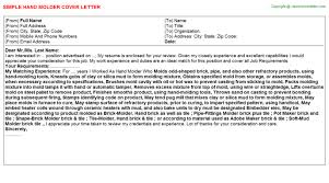 What are the two most important positions in a cover letter?. Charge Hand Cover Letters