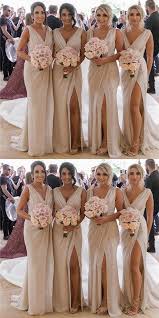 Mermaid V Neck High Split Cheap Bridesmaid Dresses With Pleats Weddingideas Simple Bridesmaid Dresses Mermaid Bridesmaid Dresses Cheap Bridesmaid Dresses