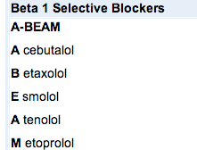 Beta 1 Selective Blockers Pharmacology Nursing Student Pharmacy School Family Nurse Practitioner
