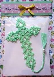 I am so in love with how it came out! Crocheted Cross Bookmarks Free Patterns Crocheted Mint Green Lace Cross Bookmark Crochet Bookmarks Free Patterns Crochet Bookmark Pattern Crochet Bookmarks