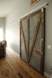 Sliding Barn Door Home Decor Reclaimed Wood Corrugated Steel Grain Designs Fargo In 2020 Wood Home Decor Rustic House Doors