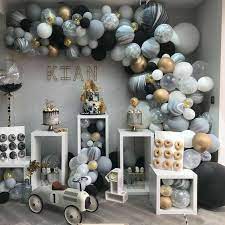 How To Make A Boys Baby Shower Backdrop In 2020 Baby Shower Backdrop Baby Shower Decorations Baby Shower Parties