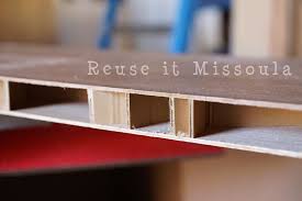 Repurposing Hollow Core Doors Into Shelves Reuse It Missoula Hollow Core Doors Doors Repurposed Old Closet Doors