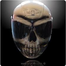 Glow In The Dark Skull Skull Helmet Custom Paint Skull