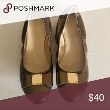 Cole Haan Women S Tali Bow Ballet Flat Gold 7 Work Shoes Women Gold Ballet Flats Cole Haan Women