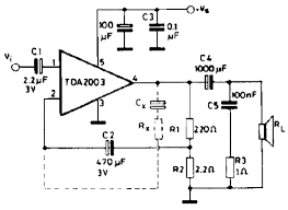 Bass sound on your subwoofer then try this simple circuit to improve your woofer speaker performance good. 10w Audio Amplifier With Tda2003