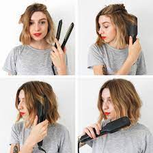 How To Messy Bob How To Curl Short Hair Short Hair Styles Hair Styles