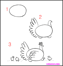 Learn How To Draw A Hen Easy Drawings Drawings Drawing Tutorial