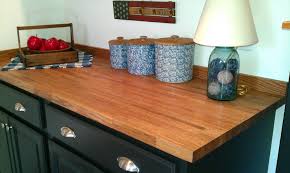 This Is A 5 Foot Unfinished Red Oak Butcher Block Top That We Got At Menards Cost Of The Top Backsplash Boards Unfinished Cabinets Red Oak Butcher Block Top