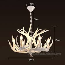 The open frame is popular in a variety of today's home designs and is finished in a distressed black finish. White Deer 6 Antler Chandelier Hanging Lights Home Decor Fixtures Buyantlerchandelier Com
