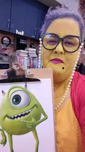 #HappyHalloween #Roz #MikeWazowski #Monstersinc #Halloween #Librarian #Sully
