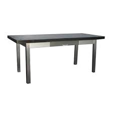 Tanker Desk 4 Leg Table 70 Shown Here Steel With Wood Top Other Colors Available Steel Furniture Table