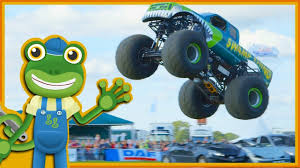 Monster Trucks For Children Gecko S Real Machines Monster Trucks Trucks Songs For Toddlers