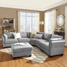 Alkmene 5 Seat U Shaped Reversible Chaise Sectional Upholstery Gray Http Sectionalsofaspot Com Alkmene Apartment Living Room Furniture Living Room Seating