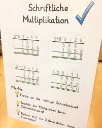 Unser Merkblatt Zur Schriftlichen Vervielfaltigung M Mathe Grundschule Grundschule Ma Schriftliche Multiplikation Lernen Tipps Schule Multiplikation