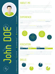 Curriculum vitae examples and writing tips, including cv samples, templates, and advice for u.s a curriculum vitae (cv) provides a summary of your experience, academic background including. Modern Resume Cv Curriculum Vitae Design With Cool Colors Royalty Free Cliparts Vectors And Stock Illustration Image 37630928