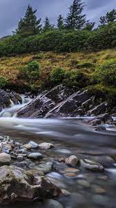 Nature River Rocks Flow Wallpapers Hd 4k Background For Android Rock River Water River