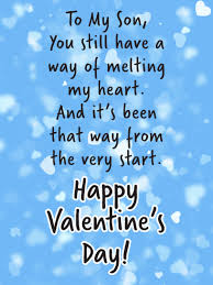 One handcrafted life has come with two free funny valentine's day cards that are dripping with sarcasm. Valentine S Day Card For Son Birthday Greeting Cards By Davia Free Ecards