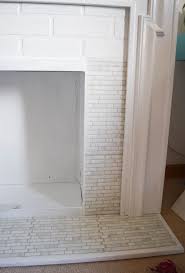 Easy to install (peel and stick). Easy Peel And Stick Tile Fireplace Surround Makeover Our House Now A Home