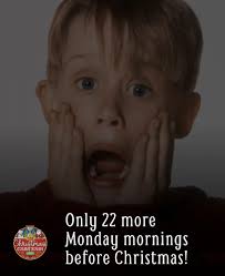 22 MORE MONDAY MORNINGS BEFORE #CHRISTMAS! 🕒 YourChristmasCountdown.com  🎄🎅