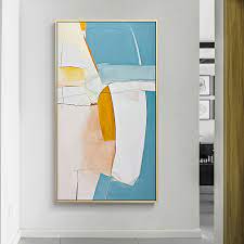 Domique offers up six handy tips to colour block your own walls: Abstract Azure Color Block Canvas Painting Posters And Print Minimalist Decpr Wall Art Pictures For Living Room Bedroom Aisle Painting Calligraphy Aliexpress